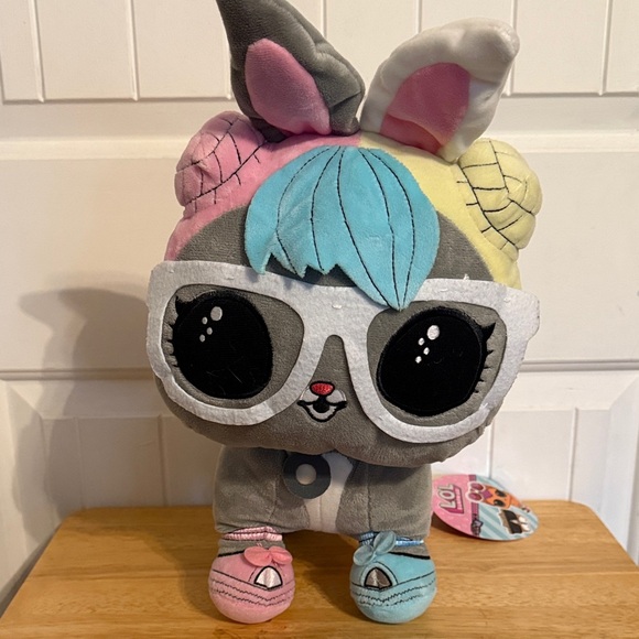 L.O.L. Surprise! Colorful Plush Bunny with Glasses - Picture 1 of 6